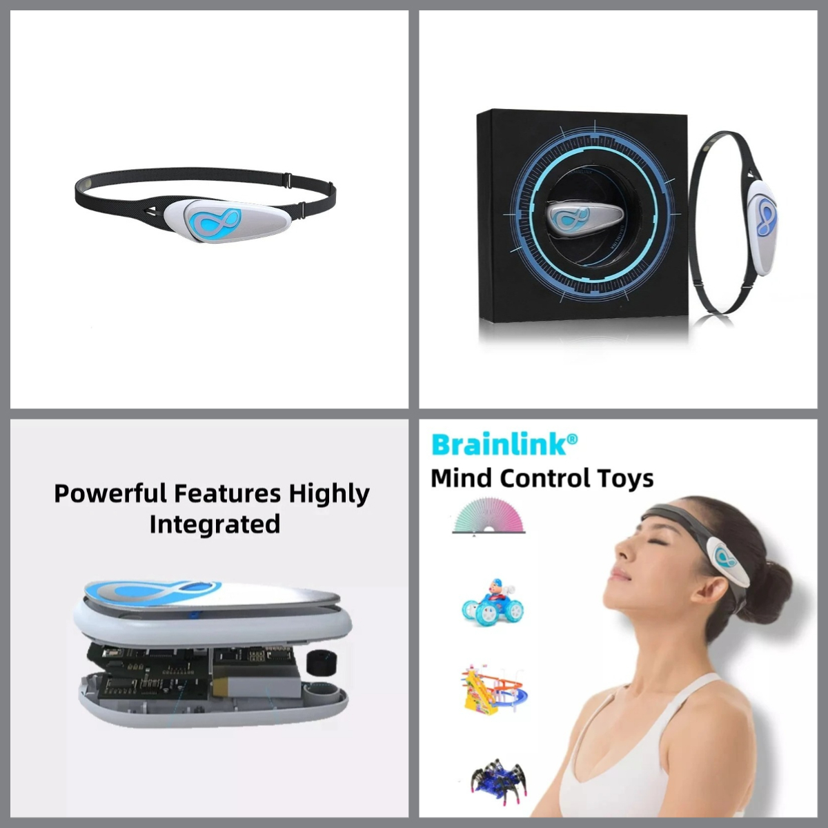 Meditation Headband Eeg - 乾電極EEG脳波ヘッドバンドバイオフィードバックトレーニングデバイス、集中力瞑想、心のリラックス練習用