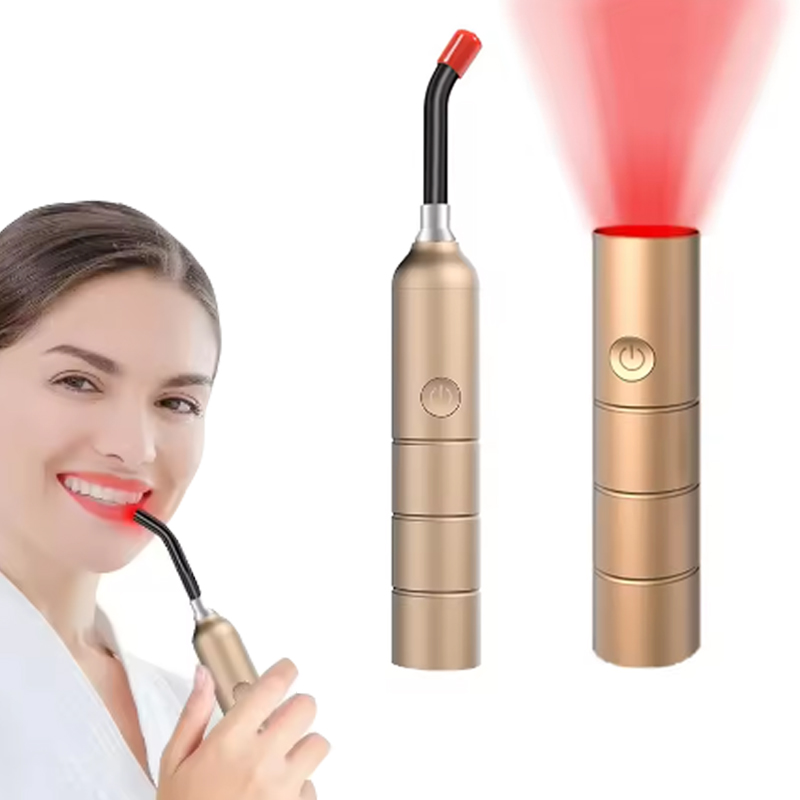 Galvanic Skin Sensor - 口内炎治療用コールドソアデバイス 赤色光療法 660nm 850nm 近赤外線LEDライトセラピーマシン スキンケアワンド