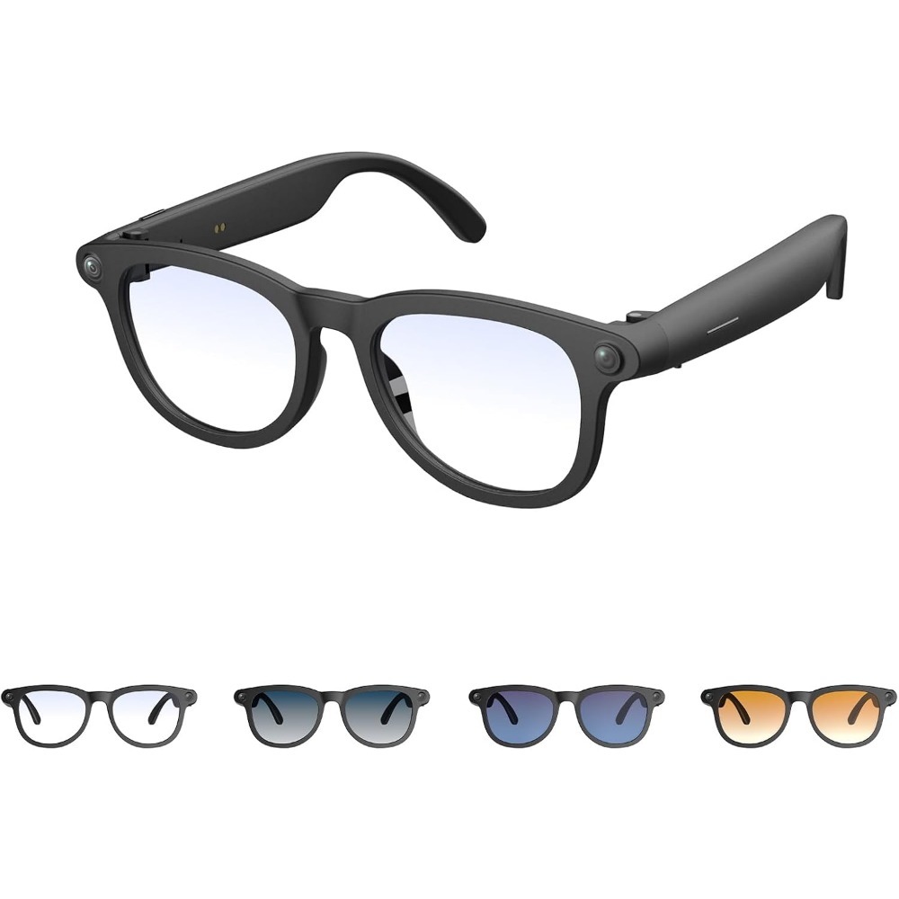 Smart Glasses Lens - HDカメラ、リアルタイム翻訳、音楽、ハンズフリー通話機能搭載スマートグラス