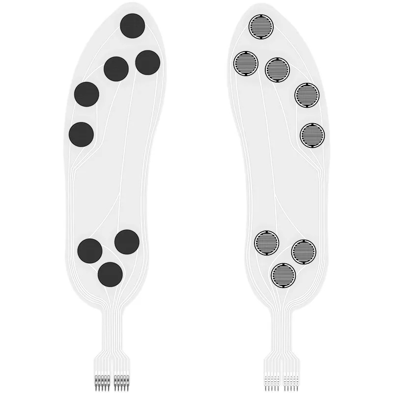 Smart Insole Pressure - フレキシブル薄膜ピエゾ抵抗式圧力センサー、スマートインソール用多点感知モジュール