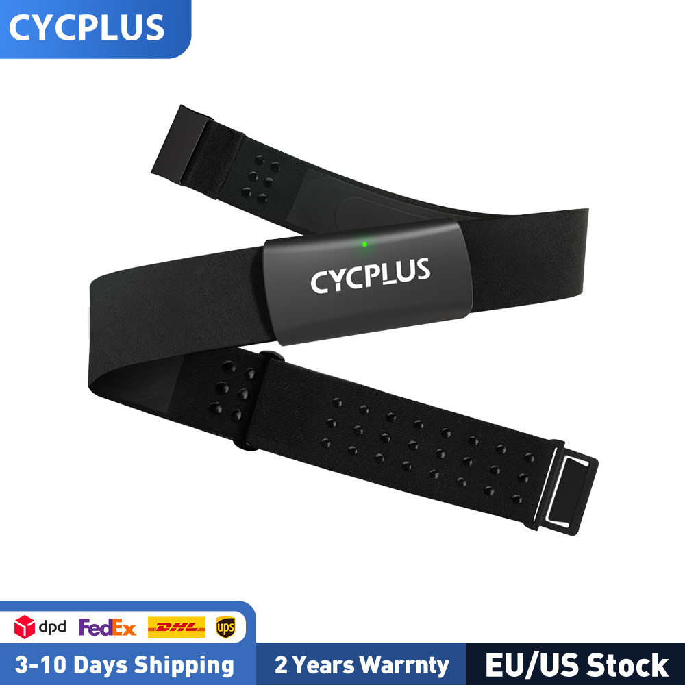 Breath Rate Monitor - CYCPLUS H2心拍数モニターチェストストラップ BLE ANT+心拍センサー、500時間バッテリー、IPX7防水