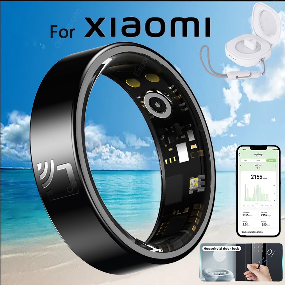 Smart Ring Nfc Pay - 2025年新型スマートリング 男女兼用 リアルタイム健康モニタリング スポーツ NFC制御 スマートアクセス制御