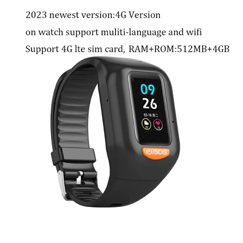 Fall Detection Watch - 最新の高齢者 4 グラムスマートウォッチメンズカラースクリーン GPS Wifi 音声トーク