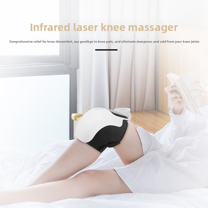 Smart Knee Wrap - スマート膝マッサージ器、赤外線熱、振動療法ラップ、長時間バッテリー駆動、頑丈で耐久性があり、家庭用、関節痛緩和に最適