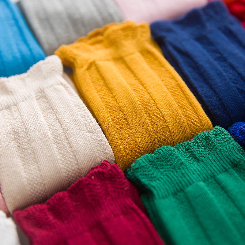 女の赤ちゃんのための膝丈のコットンソックス,ダブルニードルフ - Baby Sock Oximeter のレビューと価格