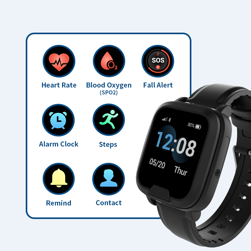 4G医療アラートウォッチ転倒検知4G GPSスマートウォッチ - Fall Detection Watch のレビューと価格