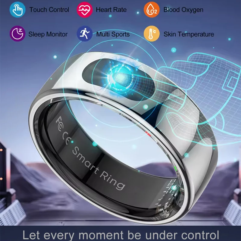 スマートリング、皮膚温度測定用充電ケース付き、メッセージコー - Temperature Ring Skin のレビューと価格