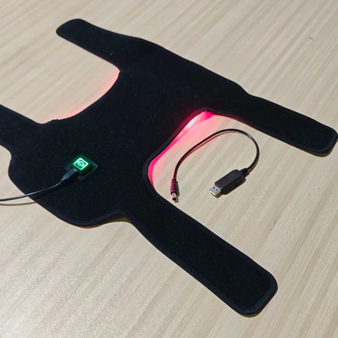スマートタイマー赤色光療法ラップ 膝痛緩和用 赤外線LEDベ - Smart Knee Wrap のレビューと価格