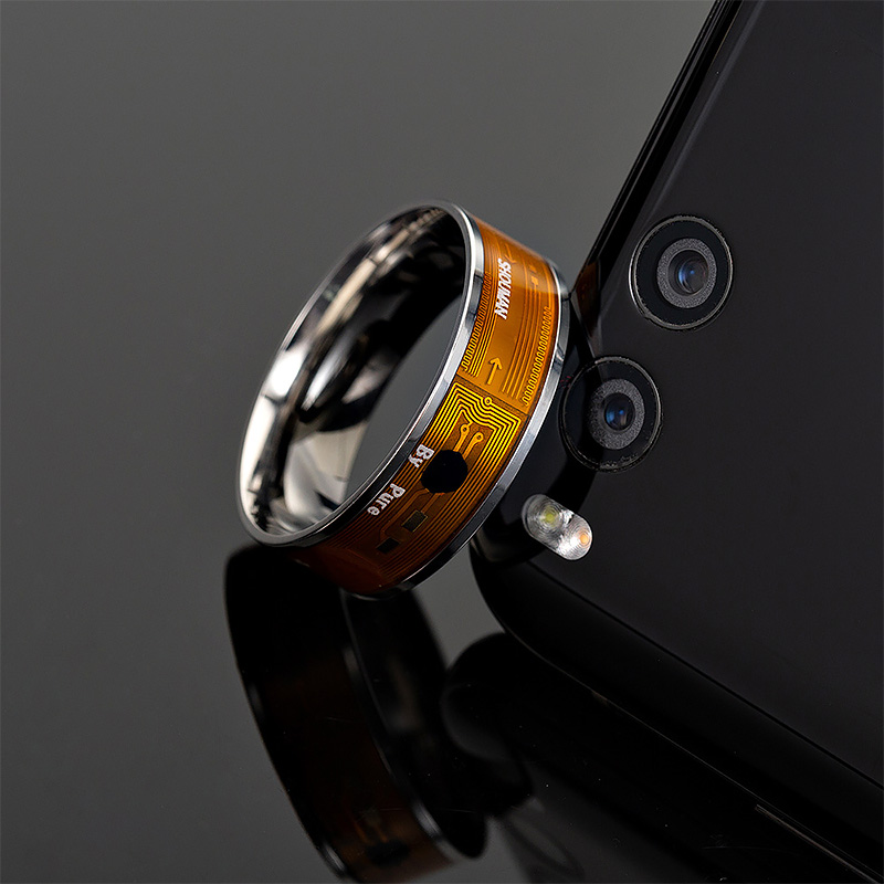 ステンレス鋼のユニセックス多機能リング,nfcスマートチップ - Smart Ring Nfc Pay のレビューと価格