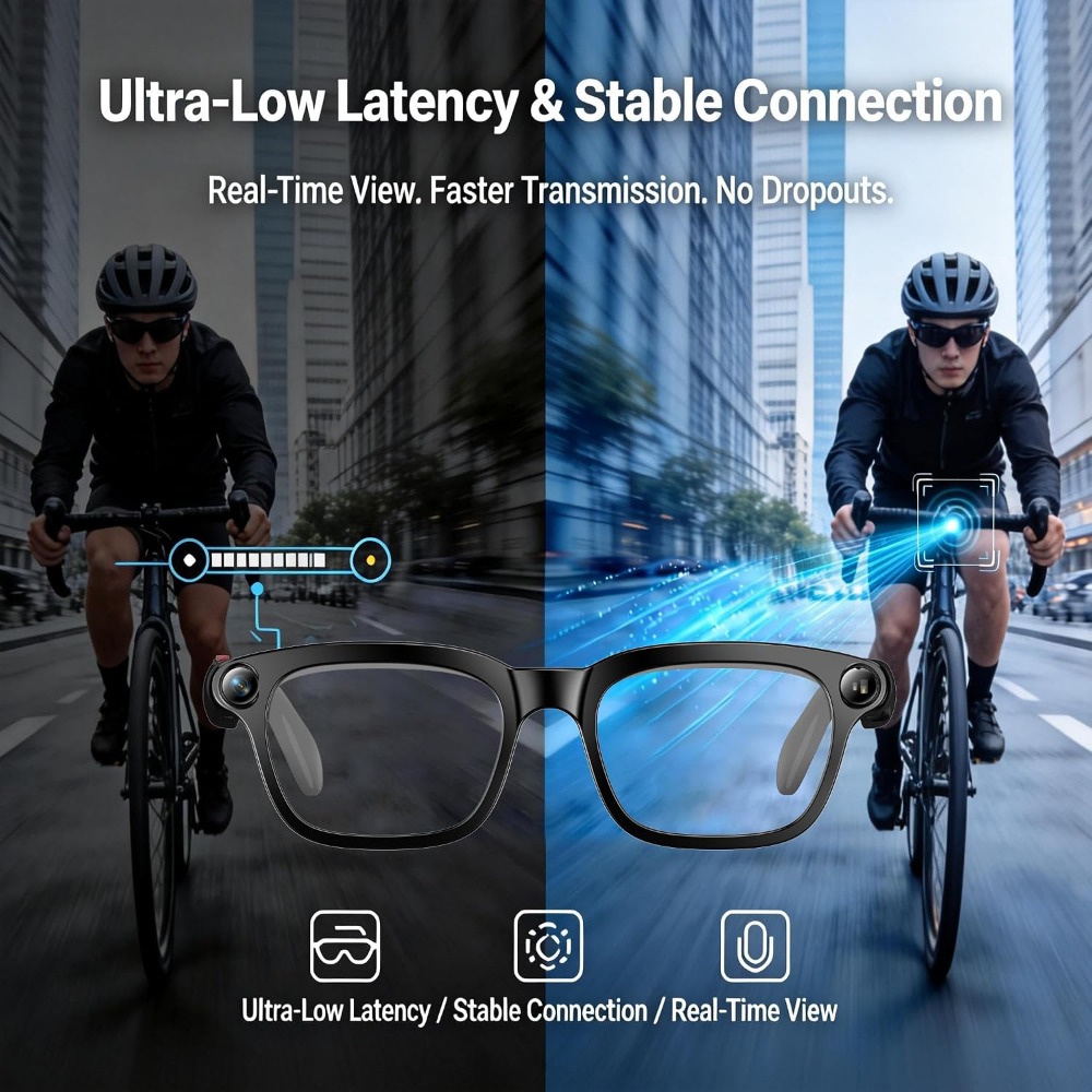 スマートグラス：4Kビデオ、デュアルレンズサングラス、オープ - Smart Glasses Lens のレビューと価格