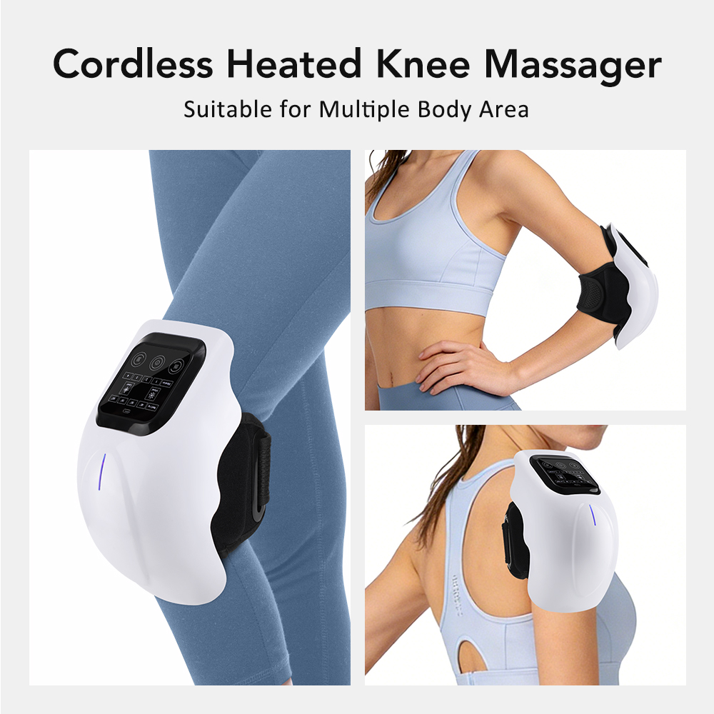 赤外線膝マッサージ器 4段階加熱＆振動機能付き LEDスクリ - Smart Knee Wrap のレビューと価格