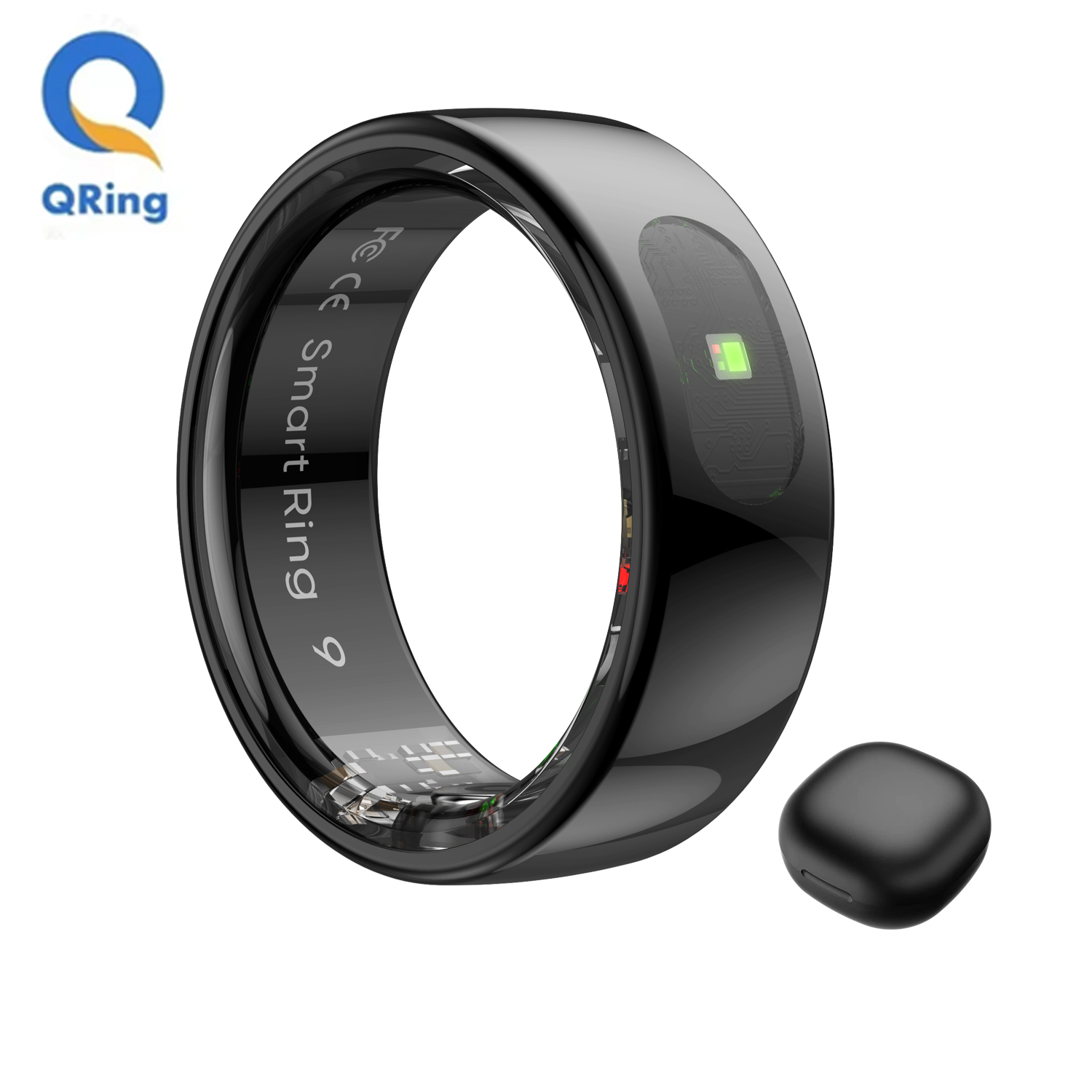 R08スマートリング 男女兼用 充電ケース付き、タッチコント - Temperature Ring Skin のレビューと価格