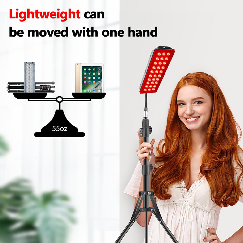 赤色光療法ランプ LED 赤外線 660nm & 850nm - Galvanic Skin Sensor のレビューと価格