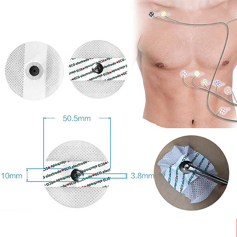 50 ピース/バッグ電極パッチ医療使い捨て ECG EKG  - Ecg Patch Monitor のレビューと価格