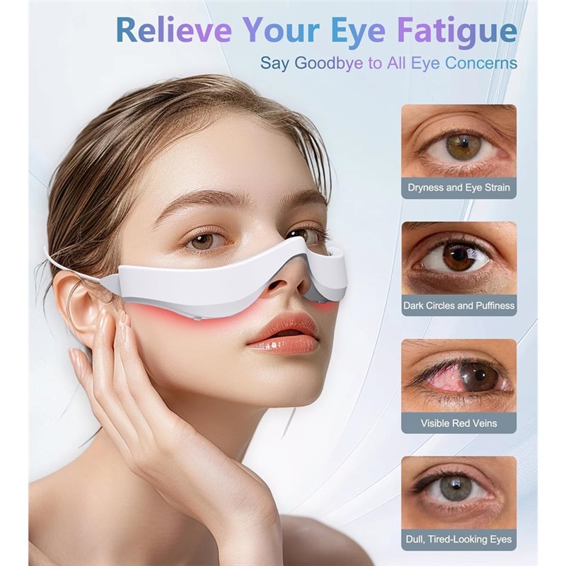 【在庫切れ】赤色光療法デバイス 目元用アイマッサージャー マ - Light Therapy Glasses のレビューと価格