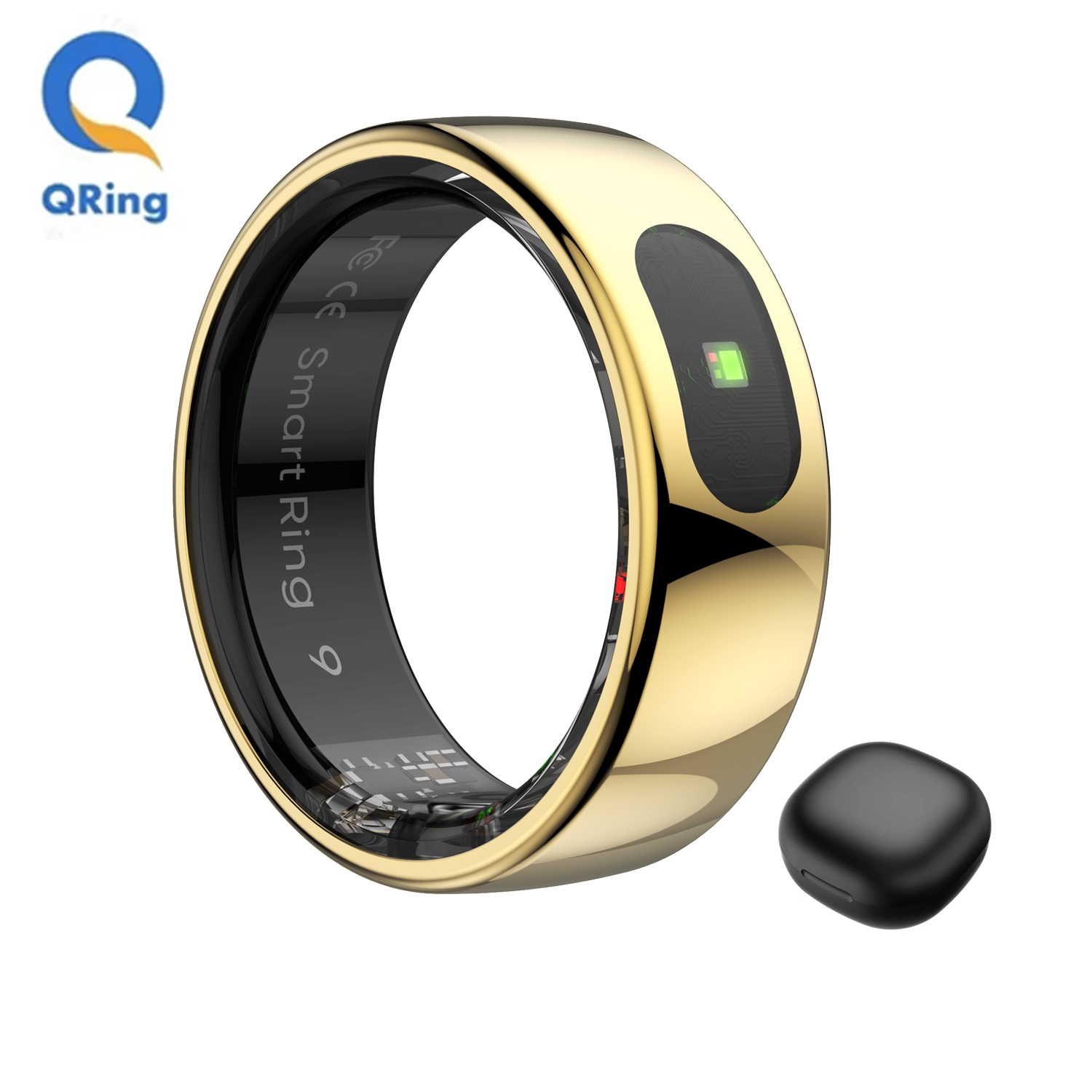 スマートリング男性女性用、充電ケース付き、タッチコントロール - Temperature Ring Skin のレビューと価格