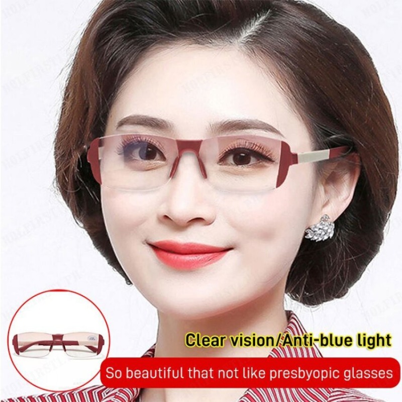 抗ブルーライトメガネ 磁気療法老眼鏡 インテリジェント遠近両 - Light Therapy Glasses のレビューと価格