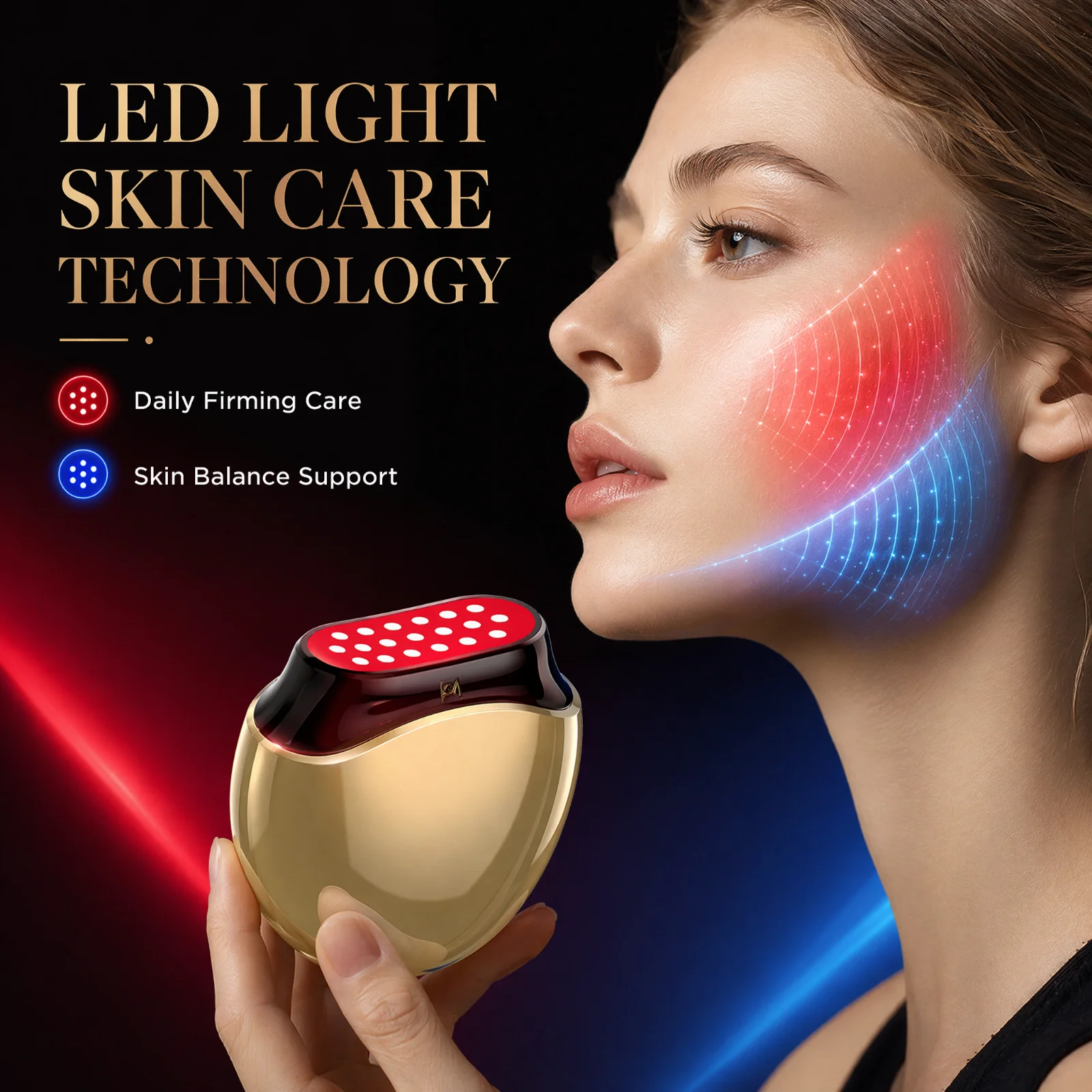 コラーゲン美容機器フェイシャルマッサージャー LED 光療法 - Galvanic Skin Sensor のレビューと価格
