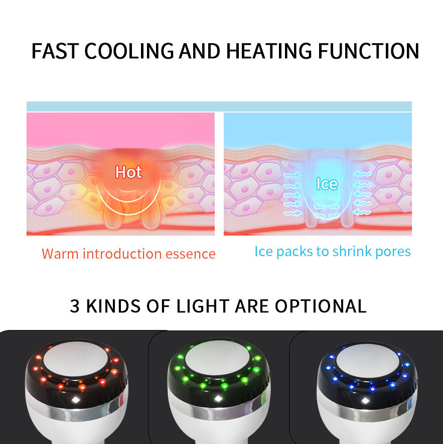 プロ仕様高品質温冷美容器ハンマー型フェイシャルマシン、カラー - Galvanic Skin Sensor のレビューと価格