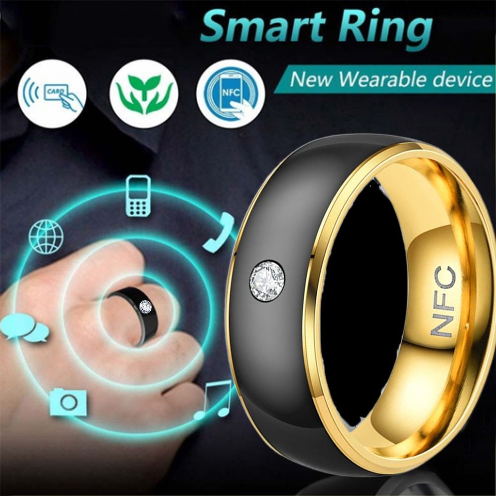 男性用NFCスマートリング,ステンレス鋼,防水,多機能,マジ - Smart Ring Nfc Pay のレビューと価格