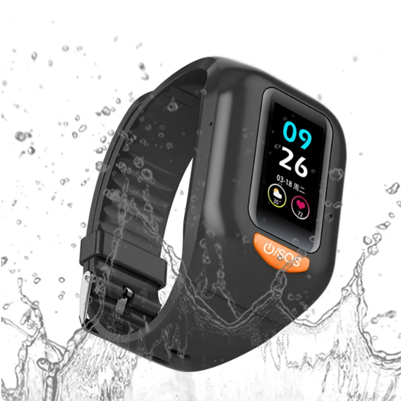 最新の高齢者 4 グラムスマートウォッチメンズカラースクリー - Fall Detection Watch のレビューと価格