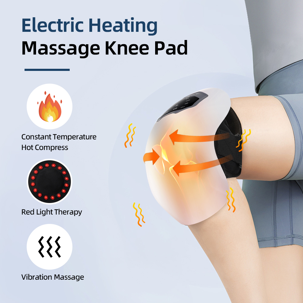 ワイヤレススマート膝マッサージ器 赤色光加熱療法 エアバッグ - Smart Knee Wrap のレビューと価格
