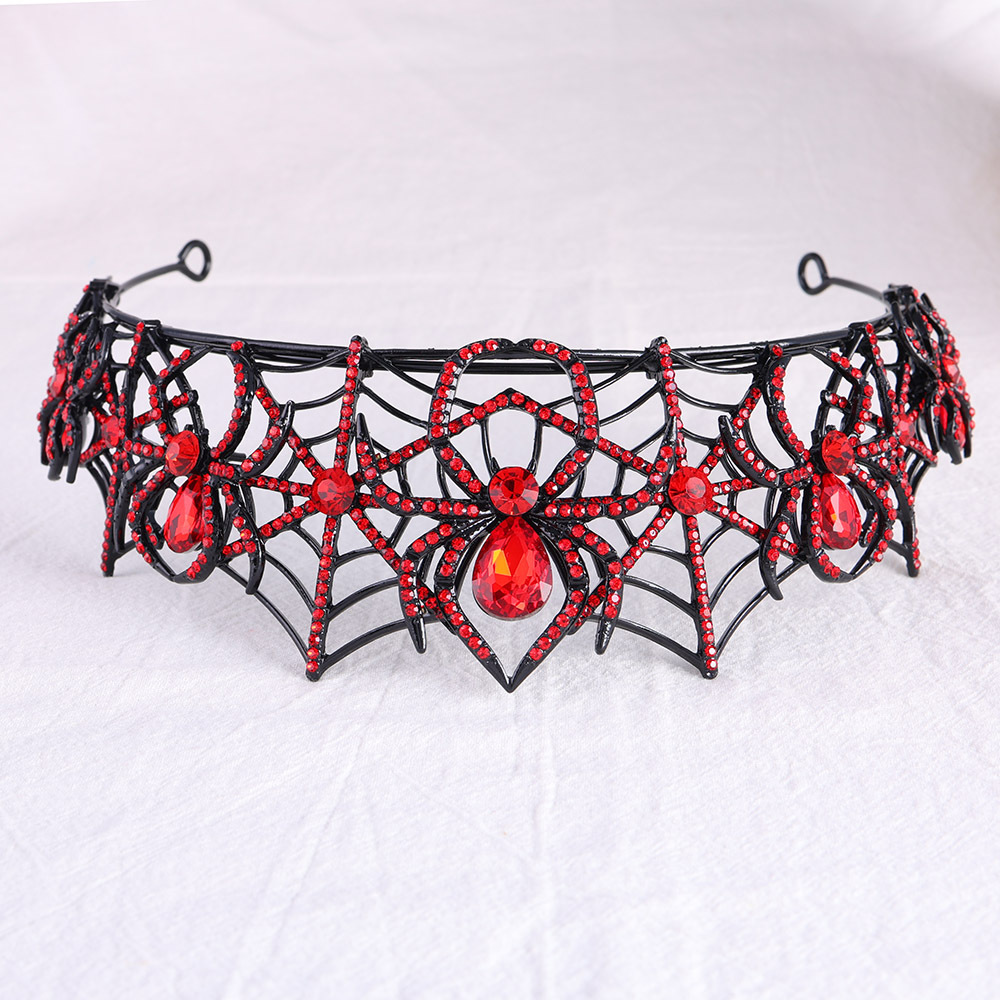 トレンディなハロウィンスパイダークリスタルブライダルティアラ - Meditation Headband Eeg のレビューと価格