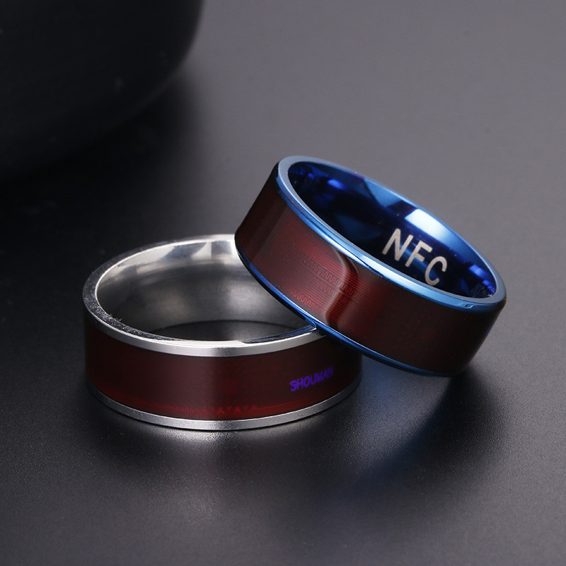 男性と女性のためのスマートフィンガーリング,スマートフォン, - Smart Ring Nfc Pay のレビューと価格