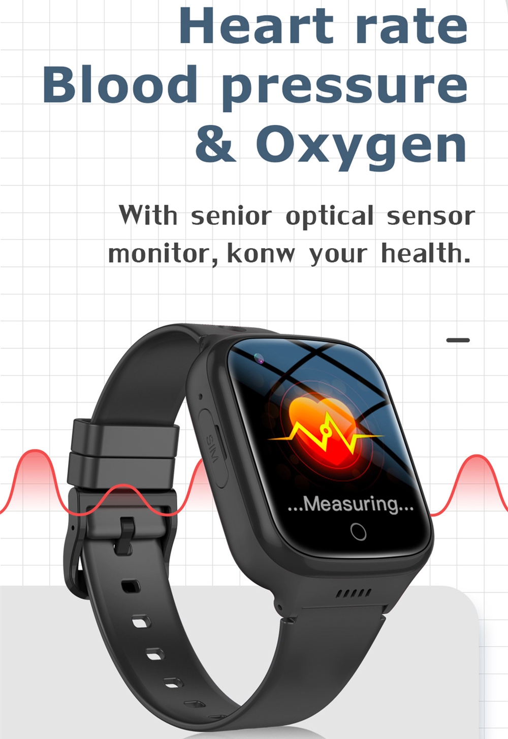 転倒検知機能付き高齢者向けスマートウォッチ、シニア向けSOS - Fall Detection Watch のレビューと価格