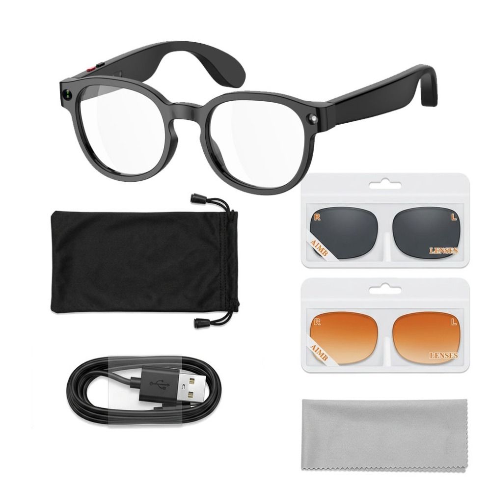 2 in 1 AIスマートグラス HD写真・動画・音声リアル - Smart Glasses Lens のレビューと価格