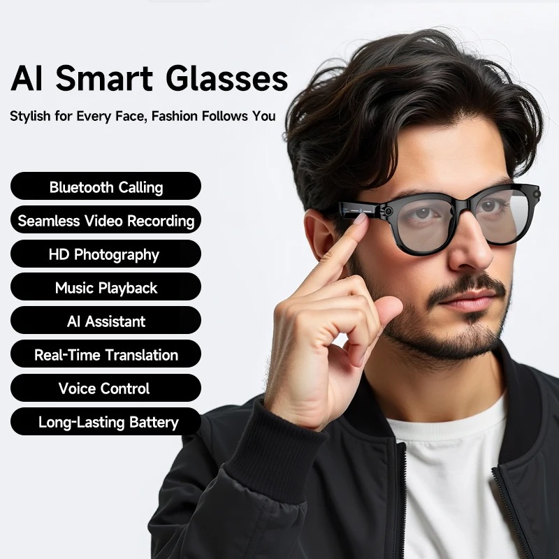2026 AIスマートグラス 8Kリモコンタッチフォトカメラ - Smart Glasses Lens のレビューと価格