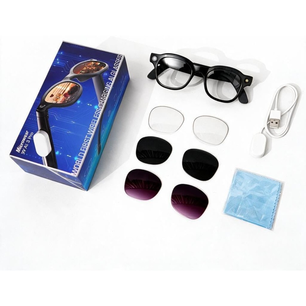 スマートグラス：13MP、ワイヤレス充電、音声アシスタント、 - Smart Glasses Lens のレビューと価格