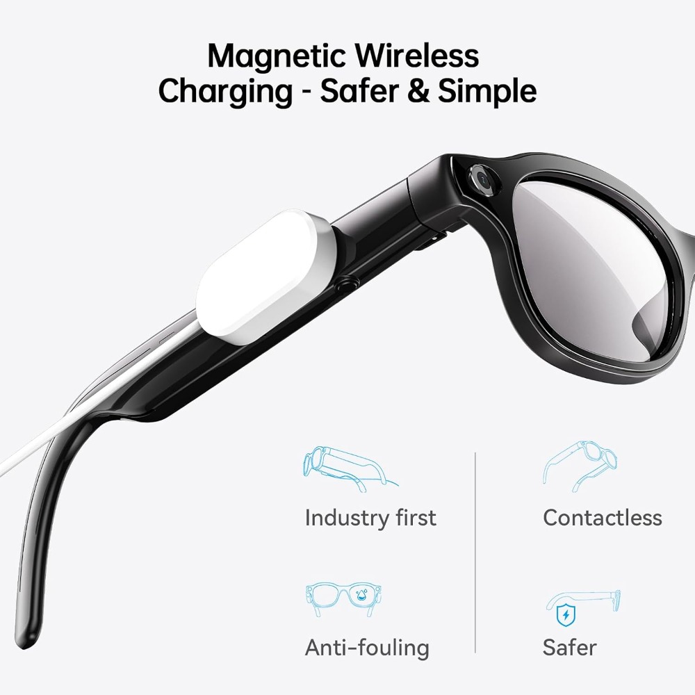 スマートグラス：13MP、ワイヤレス充電、音声アシスタント、 - Smart Glasses Lens のレビューと価格