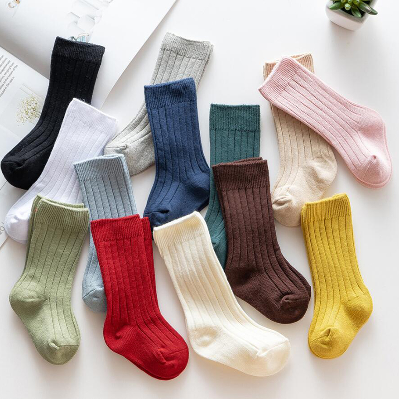 13 色の少年少女綿の靴下カジュアルリブニーハイベビーロング - Baby Sock Oximeter のレビューと価格