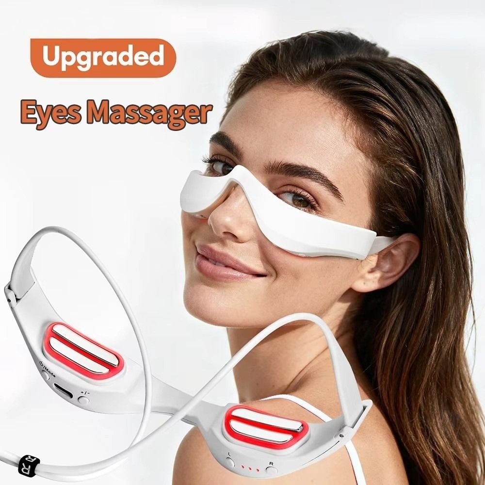 3Dアイマッサージャー 赤色光療法 目元マッサージ器 EMS - Light Therapy Glasses のレビューと価格
