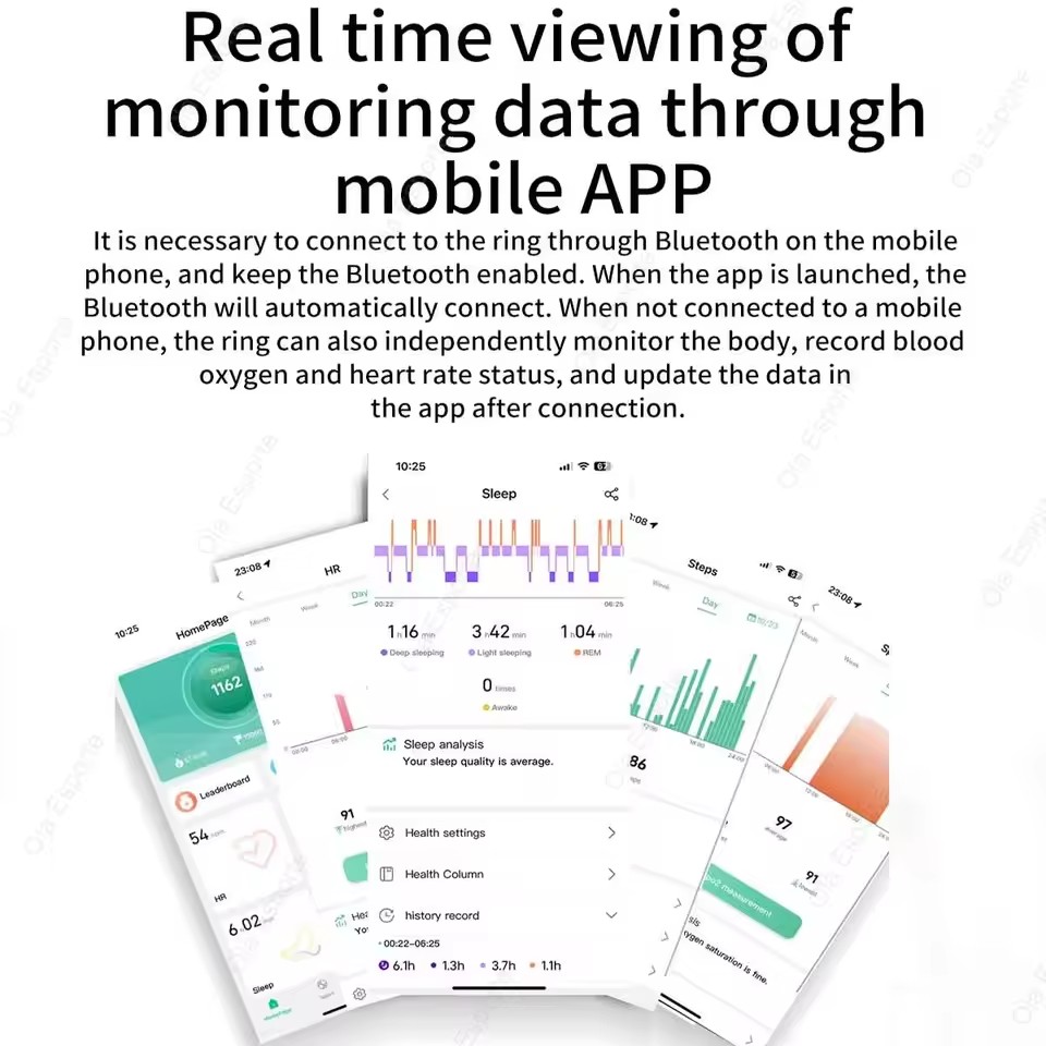新しい R09 スマートリング男性女性用充電ケース付き、心拍 - Temperature Ring Skin のレビューと価格