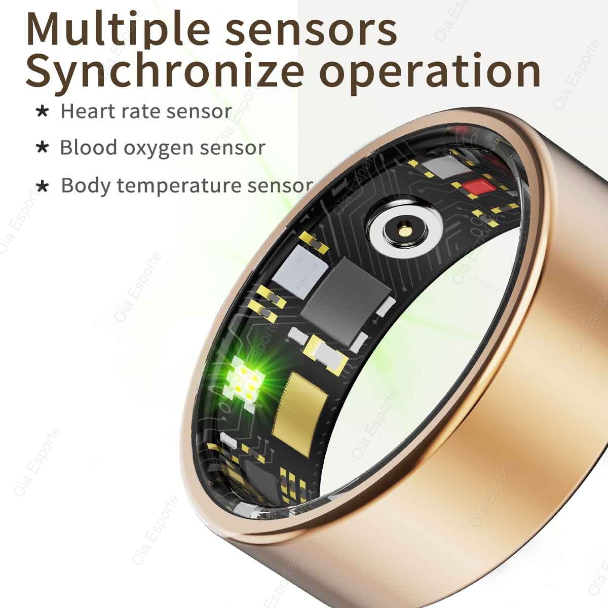 新しい R09 スマートリング男性女性用充電ケース付き、心拍 - Temperature Ring Skin のレビューと価格