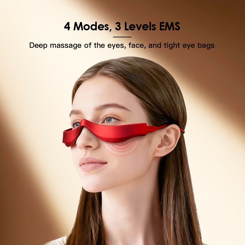 目の下の赤色光療法マッサージ器、マイクロカレント付き赤色光療 - Light Therapy Glasses のレビューと価格