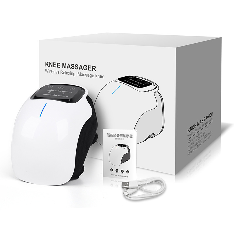 スマート膝マッサージ器、赤外線熱、振動療法ラップ、長時間バッ - Smart Knee Wrap のレビューと価格