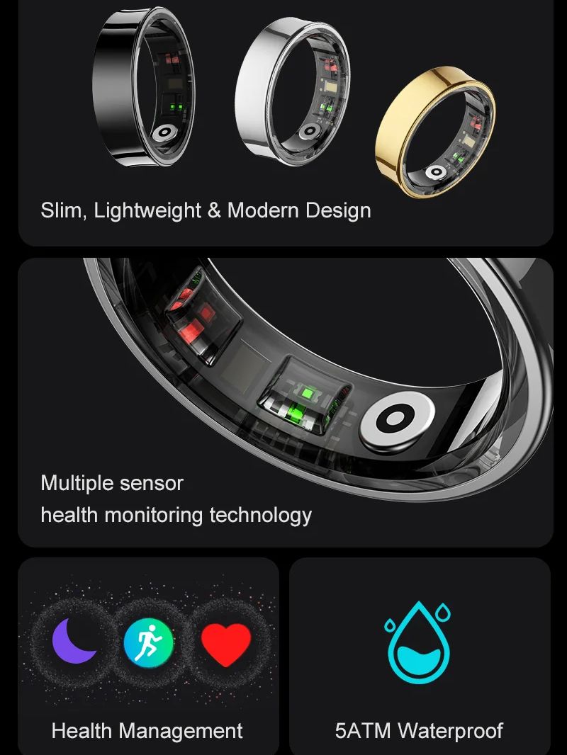 2026 スマートリング R09 5ATM防水スマートリング - Temperature Ring Skin のレビューと価格