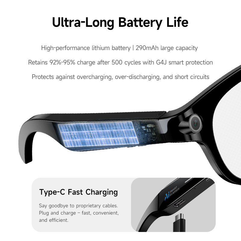 FLAUNT AIスマートグラス 4Kカメラ HD写真 Ch - Smart Glasses Lens のレビューと価格
