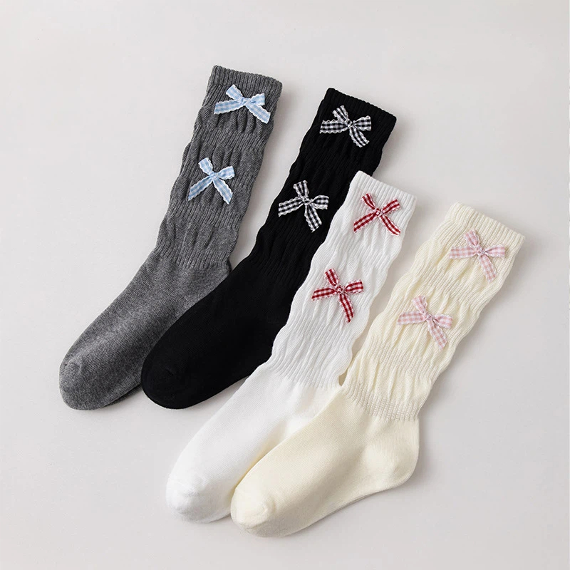 子供用ロングソックス 女の子用 春秋 コットンリボン付き 子 - Baby Sock Oximeter のレビューと価格